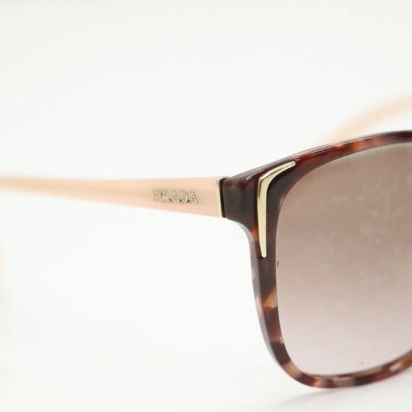 Prada Women's SPR01O 55 17 UE0-0A6 Spotted Brown Pink/Brown Graidient Sunglasses - Picture 12 of 16